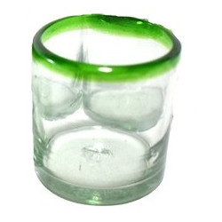 Glass Tequila 2cl (green edge)