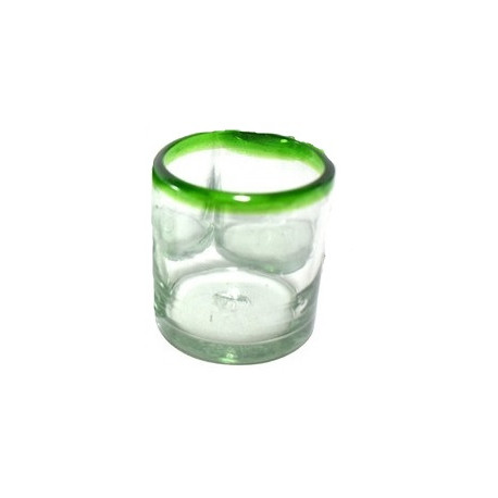Tequila glas 2cl (grüner Rand)