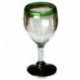 Glass Wine (green edge)