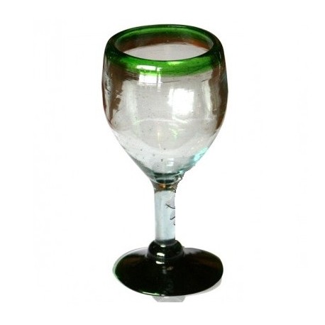 Weinglas (gruener Rand)